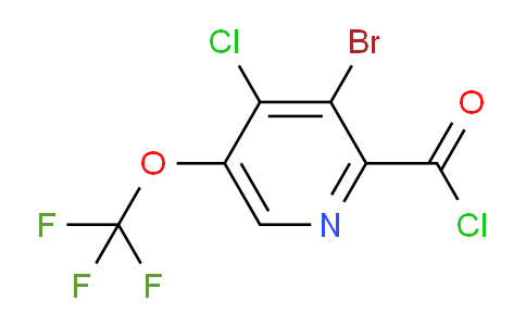 3-Bromo-4-chloro-5-(trifluoromethoxy)pyridine-2-carbonyl chloride
