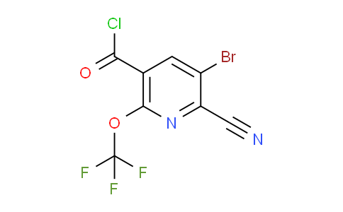 3-Bromo-2-cyano-6-(trifluoromethoxy)pyridine-5-carbonyl chloride