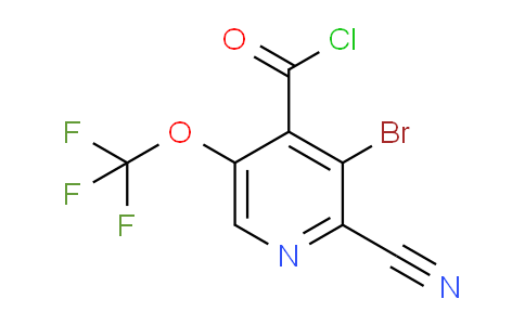 AM25724 | 1806105-76-9 | 3-Bromo-2-cyano-5-(trifluoromethoxy)pyridine-4-carbonyl chloride