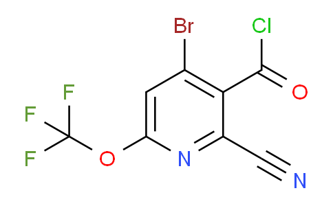 4-Bromo-2-cyano-6-(trifluoromethoxy)pyridine-3-carbonyl chloride