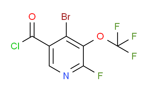 4-Bromo-2-fluoro-3-(trifluoromethoxy)pyridine-5-carbonyl chloride