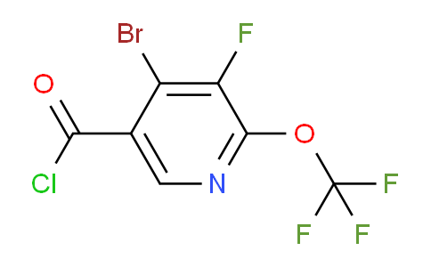 4-Bromo-3-fluoro-2-(trifluoromethoxy)pyridine-5-carbonyl chloride