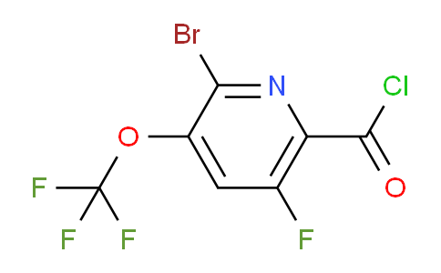 2-Bromo-5-fluoro-3-(trifluoromethoxy)pyridine-6-carbonyl chloride