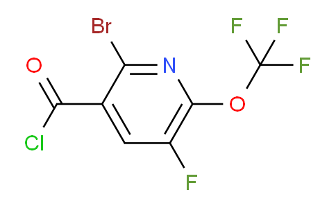 2-Bromo-5-fluoro-6-(trifluoromethoxy)pyridine-3-carbonyl chloride