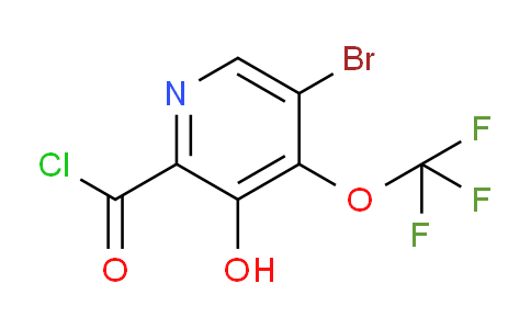 5-Bromo-3-hydroxy-4-(trifluoromethoxy)pyridine-2-carbonyl chloride