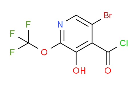5-Bromo-3-hydroxy-2-(trifluoromethoxy)pyridine-4-carbonyl chloride
