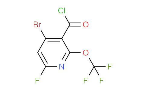 4-Bromo-6-fluoro-2-(trifluoromethoxy)pyridine-3-carbonyl chloride