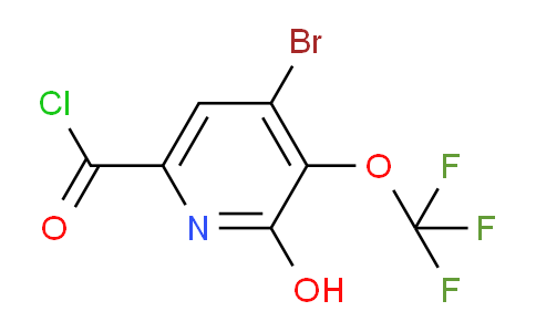 4-Bromo-2-hydroxy-3-(trifluoromethoxy)pyridine-6-carbonyl chloride