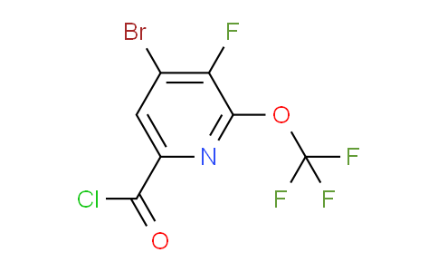 4-Bromo-3-fluoro-2-(trifluoromethoxy)pyridine-6-carbonyl chloride