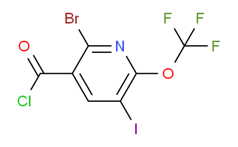 2-Bromo-5-iodo-6-(trifluoromethoxy)pyridine-3-carbonyl chloride