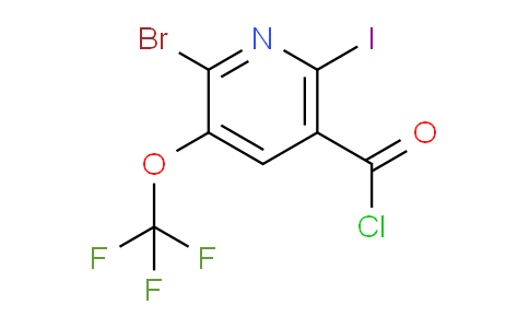 2-Bromo-6-iodo-3-(trifluoromethoxy)pyridine-5-carbonyl chloride