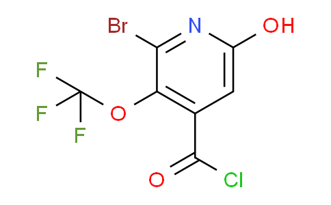 2-Bromo-6-hydroxy-3-(trifluoromethoxy)pyridine-4-carbonyl chloride
