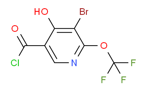 3-Bromo-4-hydroxy-2-(trifluoromethoxy)pyridine-5-carbonyl chloride