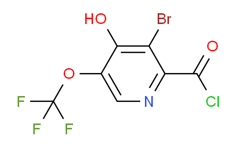 3-Bromo-4-hydroxy-5-(trifluoromethoxy)pyridine-2-carbonyl chloride