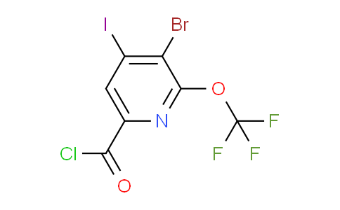 3-Bromo-4-iodo-2-(trifluoromethoxy)pyridine-6-carbonyl chloride