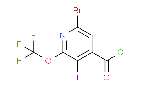 AM25853 | 1804613-54-4 | 6-Bromo-3-iodo-2-(trifluoromethoxy)pyridine-4-carbonyl chloride