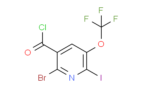 2-Bromo-6-iodo-5-(trifluoromethoxy)pyridine-3-carbonyl chloride