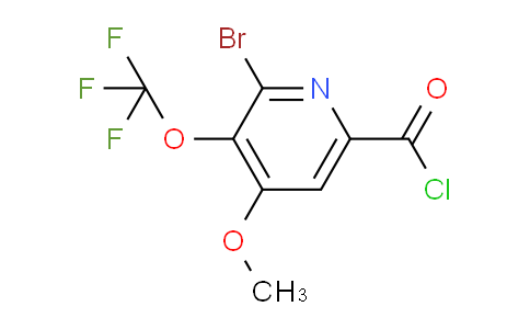 2-Bromo-4-methoxy-3-(trifluoromethoxy)pyridine-6-carbonyl chloride