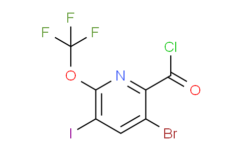 AM25877 | 1804564-36-0 | 3-Bromo-5-iodo-6-(trifluoromethoxy)pyridine-2-carbonyl chloride