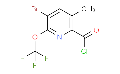 3-Bromo-5-methyl-2-(trifluoromethoxy)pyridine-6-carbonyl chloride