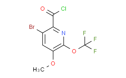 3-Bromo-5-methoxy-6-(trifluoromethoxy)pyridine-2-carbonyl chloride