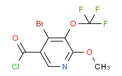 4-Bromo-2-methoxy-3-(trifluoromethoxy)pyridine-5-carbonyl chloride