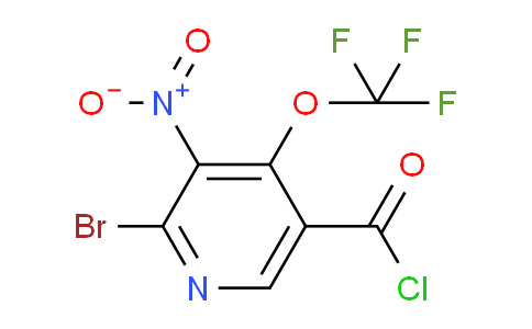 2-Bromo-3-nitro-4-(trifluoromethoxy)pyridine-5-carbonyl chloride
