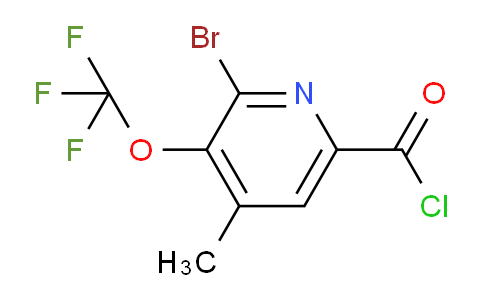 2-Bromo-4-methyl-3-(trifluoromethoxy)pyridine-6-carbonyl chloride