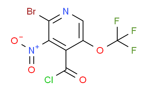 2-Bromo-3-nitro-5-(trifluoromethoxy)pyridine-4-carbonyl chloride