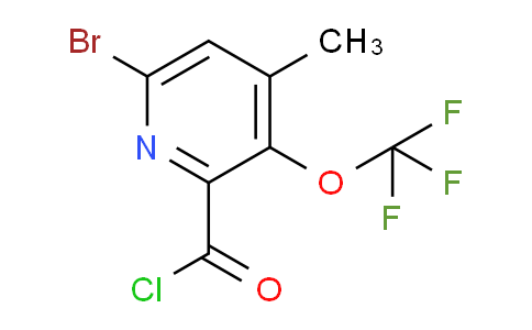 6-Bromo-4-methyl-3-(trifluoromethoxy)pyridine-2-carbonyl chloride