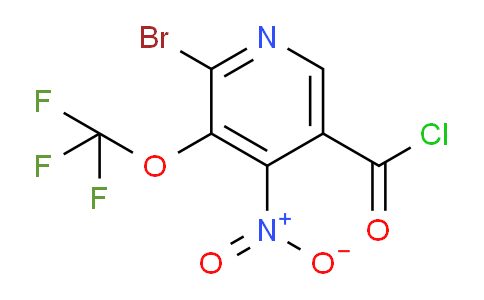2-Bromo-4-nitro-3-(trifluoromethoxy)pyridine-5-carbonyl chloride