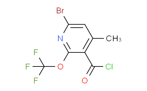 6-Bromo-4-methyl-2-(trifluoromethoxy)pyridine-3-carbonyl chloride