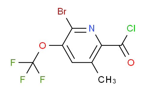 2-Bromo-5-methyl-3-(trifluoromethoxy)pyridine-6-carbonyl chloride