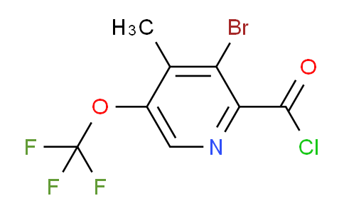 AM25967 | 1804002-02-5 | 3-Bromo-4-methyl-5-(trifluoromethoxy)pyridine-2-carbonyl chloride