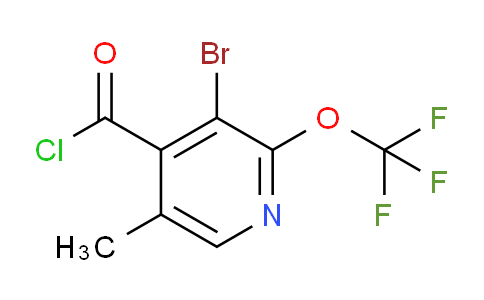 3-Bromo-5-methyl-2-(trifluoromethoxy)pyridine-4-carbonyl chloride