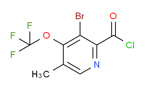 3-Bromo-5-methyl-4-(trifluoromethoxy)pyridine-2-carbonyl chloride