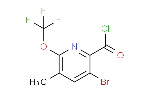 3-Bromo-5-methyl-6-(trifluoromethoxy)pyridine-2-carbonyl chloride