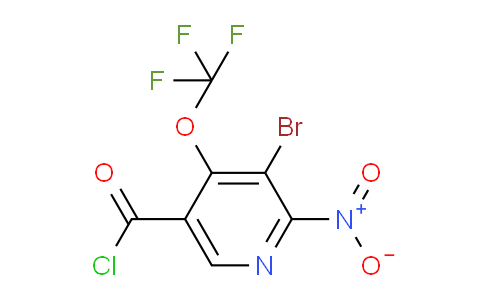 3-Bromo-2-nitro-4-(trifluoromethoxy)pyridine-5-carbonyl chloride