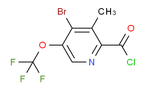 4-Bromo-3-methyl-5-(trifluoromethoxy)pyridine-2-carbonyl chloride