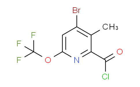4-Bromo-3-methyl-6-(trifluoromethoxy)pyridine-2-carbonyl chloride