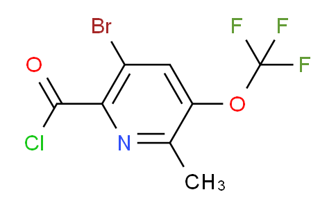 5-Bromo-2-methyl-3-(trifluoromethoxy)pyridine-6-carbonyl chloride