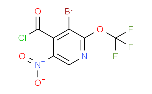 3-Bromo-5-nitro-2-(trifluoromethoxy)pyridine-4-carbonyl chloride