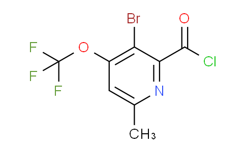 3-Bromo-6-methyl-4-(trifluoromethoxy)pyridine-2-carbonyl chloride