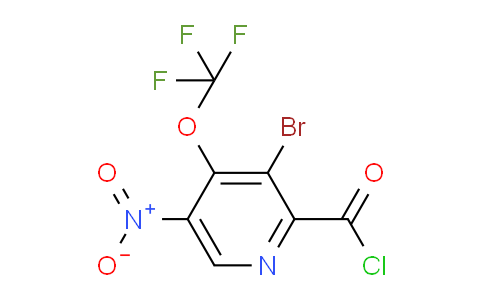 3-Bromo-5-nitro-4-(trifluoromethoxy)pyridine-2-carbonyl chloride
