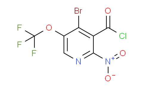4-Bromo-2-nitro-5-(trifluoromethoxy)pyridine-3-carbonyl chloride