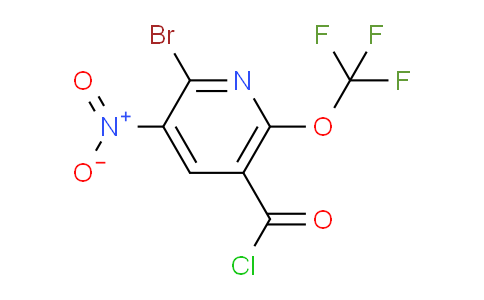 2-Bromo-3-nitro-6-(trifluoromethoxy)pyridine-5-carbonyl chloride