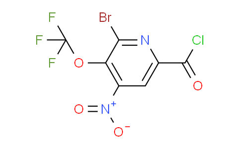 2-Bromo-4-nitro-3-(trifluoromethoxy)pyridine-6-carbonyl chloride