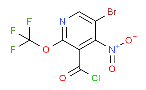 5-Bromo-4-nitro-2-(trifluoromethoxy)pyridine-3-carbonyl chloride