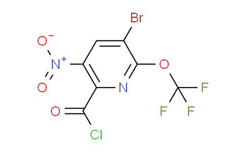 3-Bromo-5-nitro-2-(trifluoromethoxy)pyridine-6-carbonyl chloride