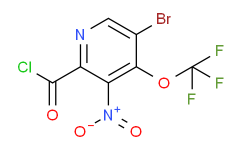 5-Bromo-3-nitro-4-(trifluoromethoxy)pyridine-2-carbonyl chloride